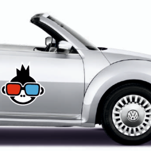 Die-Cut Car Decals-Stickers-Opaque