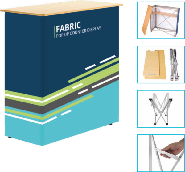 Fabric Pop Up Counter Display