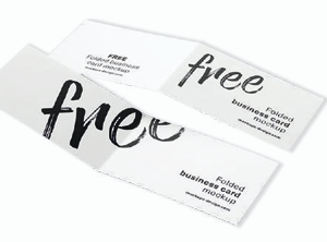 Folded Visiting Cards